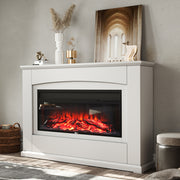 Insert Complete Fireplace Remote Control Electric Fire Surround & Hearth Set 48