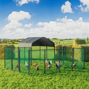 Large Iron Walk-in Chicken Run Coop Cage Hens Rabbit Dogs Ducks Chickens Poultry