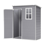 Large Plastic Shed 8x8 6x8 5x4FT Outdoor Garden Tools Storage House with 2 Doors