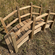 Ornamental Wooden Garden Bridge for Pond & Border Decoration Large 120cm