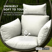 Egg Chair Cushion, Waterproof Hanging Swing Chair Cushion for Indoor & Outdoor