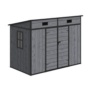 8x4 6x4 8x6 Large Plastic Shed Outdoor Garden Tools Storage House w/ Door&Window