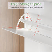 Modern Freestanding Shoe Cabinet Organizer with 2 Flip & 1 Pull-Out Drawers New