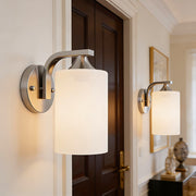 Minimalist Milk Glass Wall Light Lamp Body E27 Lamps Holder Wall Mounted Lights