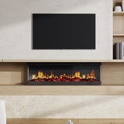 LED Fireplace Media Wall Fire Wall Mounted/Free Standing Electric Heater 50 60