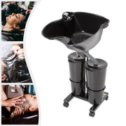 Portable Hairdressing Backwash Mobile Shampoo Basin Sink Salon Wash Hair Bowl UK