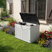 975L Plastic Storage Box Garden Outdoor Shed Utility Cushion Chest Truck & Base