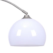 Curved Floor Lamp Standard Living Room Light Retro Domed Shade without LED Bulb