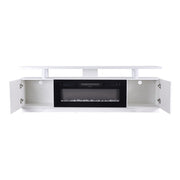 Large Fireplace TV Stand for TVs up to 90 Inches With Electric Fireplace Insert
