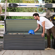 600L Outdoor Garden Storage Box Utility Chest Cushion Shed Outside Waterproof