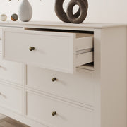 Large 6 Drawer Chest of Drawers and Pair of 3 Drawer Bedside Tables - Rowley P