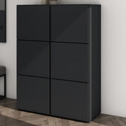 Shoe Storage Cabinet Wooden Shoe Rack Space-saving 3 Units 6 Tiers Many Colors