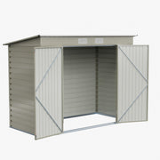 8 x 4ft Garden Storage Shed Double Door Pent Roof for Patio Backyard Bike Tool
