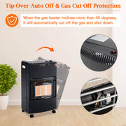 4.2kw Portable Gas Cabinet Heater Home Office Calor Butane With Hose & Regulator