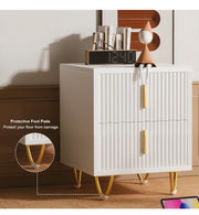 Bedside Table 2/3 Drawers Cabinet Bedroom Furniture Storage Nightstand Shelf