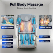 3D Smart Electric Full Body Zero Gravity Massage Chair Recliner Heating 12 Modes