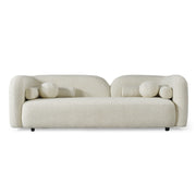 Cream Boucle Curved 3 Seater Cloud Sofa - Elma EMA001