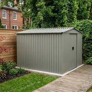 8 x 8ft Metal Garden Shed Glitter Finish Outdoor Storage House with Foundation