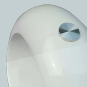 Coffee Table With Oval Glass Top High Gloss