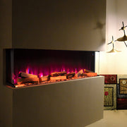 Electric Media Fire 50 inch Insert LED Fireplace Panoramic Decorative Heater