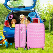 Hard Shell PC+ABS Cabin Suitcase 4 Wheel Travel Luggage Trolley Lightweight Case