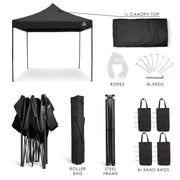 All Seasons Gazebos 3mx3m Heavy Duty Fully Waterproof Pop Up Gazebo