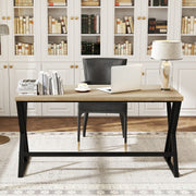 150 CM Computer Desk Large Industrial Office Desk w/Heavy-duty Metal Frame