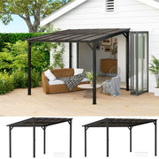 Pergola Kit Gazebo with UPF 50+ and Waterproof Polycarbonate Roof