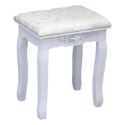 Dressing Table With LED Lights Mirror Stool Set Makeup Desk Vanity Table Bedroom