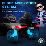 AIYAPLAY 12V BMW M4 Licensed Kids Electric Car w/ Remote, Suspension, Black