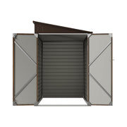 4.6 x 9 FT Metal Outdoor Storage Shed Lockable Double Door Steel Garden House