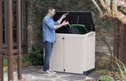 Large Keter Store Garden Lockable Storage Box XL Shed Outside Bike Bin Tools