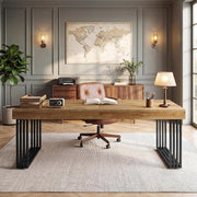 200 cm Industrial 2 Person Desk Double Office Computer Desk Sturdy Writing Desk