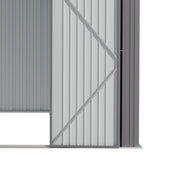 10 x 12 FT Galvanised Metal Steel Sheds Garden Storage Shed Ventilation w/ Door