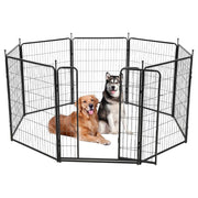 Pet Dog Pen 8 Panel Foldable Cat Puppy Playpen Indoor/Outdoor Enclosure Run Cage