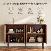59-Inch Buffet Cabinet Sideboard, Modern Sideboard Buffet Table with Storage