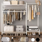 Clothes Rail 120KG Load Clothes Rack Shelfs Shoe Rack Display Stand Heavy Duty