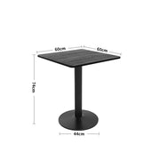 Modern Small Bistro Pub Set 5 Piece Kitchen Breakfast Bar Table with 4 Chairs