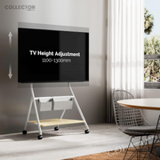 FITUEYES Mobile TV Stand !SALE! 55-78 Inch Rolling Trolley With Shelf Storage