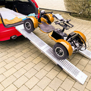 VEHICLE LOADING RAMP HEAVY DUTY 400KG CAPACITY FOLDING MOTORBIKE BIKE ACCESS