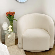 Oversized Large Teddy Swivel Armchair Tub Chair Boucle Upholstered Single Sofa
