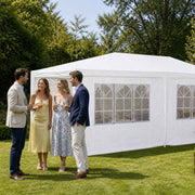 NEW! 3m x 6m White Waterproof Garden Gazebo Marquee Awning Party Tent