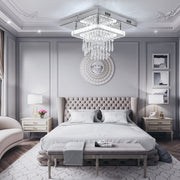 30CM Modern LED Crystal Ceiling Light Square Minimalist Lamp Living Room Bedroom
