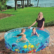Childrens Kids Paddling Pool Rigid Swimming Garden Play Pool 72 x 15Inch