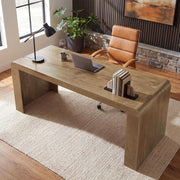 70.9-Inch Long Executive Desk, Modern Wooden Office Computer Desk Writing Table