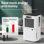 14L/Day Large Dehumidifier Portable Quiet Home Air Dryer for Mould Moisture Damp