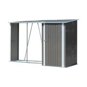 9 x 3.5ft Garden Lockable Bicycle Storage Bike Tool Box Shed Outdoor Log Shelter
