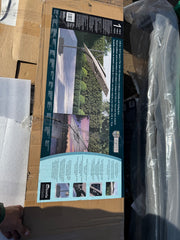 Seasons Sentry 10ft (3m) Square 2-Tier LED Solar Cantilever Umbrella with Base