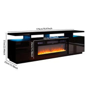 70inch TV Stand Cabinet With Electric Fireplace Unit With LED 12Colour Furniture