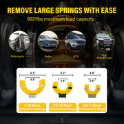 Heavy Duty Coil Spring Strut Compressor Clamp Shock Absorber Suspension Car Tool